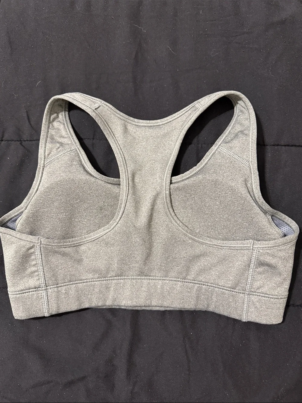 Nike Gray Dri-FIT Racerback Sports Bra